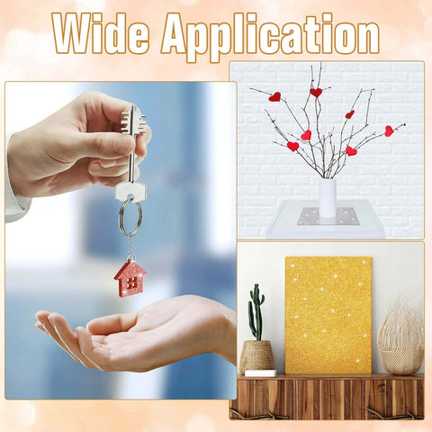 Glitter acrylic sheets, 3 pcs, 2.5 mm thick, 6.3 x 11.4 in, for laser cutting and DIY crafts