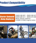 GY6 Starter Motor And Relay Solenoid For 50cc 150cc 200cc 250cc ATVs Go Karts Scooters Mopeds And Dune Buggies 4 Wheelers Compatible