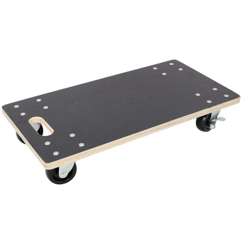 Heavy Duty 2 Pack Wooden Furniture Moving Dolly Set With Rock Solid Plywood Build And Giant 1320 Lbs Capacity To Wheel Couches, Pianos, Fridges Or Washing Machines Like A Boss Using Super Smooth Wheels And Lockable Brakes, featuring a durable plywood platform and lockable casters.