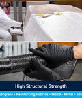 Person preparing 5 To 1 Marine Epoxy Resin Kit For Bonding, Coating, Filleting, And Laminating on fiberglass and carbon fiber