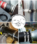 Heavy Duty 12 Piece Hose Clamp Set For 2 To 3 Inch Pipes, 304 Stainless Steel Worm Gear Clamps used on pipes and tubing