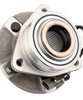 Front Wheel Bearing And Hub Assembly For 2005-2006 Chevy Equinox, 2006 Pontiac Torrent, And 2002-2007 Saturn Vue 5 Lug With ABS Sensor, OE 513189 Compatible Replacement, Easy Bolt-On Install, Premium Hub Assembly front view