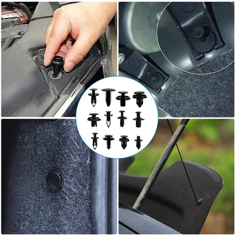 Installation of Must Have 835 Piece Car Push Retainer Clips And Plastic Fasteners Kit With 24 Sizes on car panels