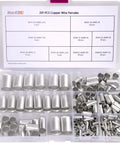 Assorted Copper Wire Ferrules And Pin Terminals Kit With Tinned Matte Tin Plating For Top Conductivity 99.9 Percent Pure Copper