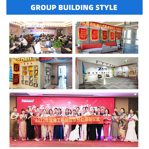 Group Building Style showcasing office environment, team activities, and celebration events with awards in a corporate setting.