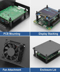 Black Nylon Standoff Kit For PCBs And Motherboards With Spacers Nuts And Washers M3 Hardware 600 Pieces Includes Male And Female Standoffs In 6mm 10mm 15mm 20mm 25mm For DIY Computer Builds for PCB mounting, display stacking, fan attachment, and enclosure lid