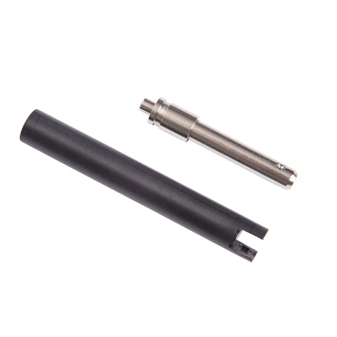Hidden Door Hinge System for Dead Simple DIY Secret Doors and Bookcase Installations, Heavy Duty Swing Hinge That Supports Up To 300 Lbs, Flush Mount Pin Hinge With Patented Design for Seamless Wall Doors Murphy Door showing metal pin and black casing