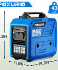 2450 Watt Portable Inverter Generator For Home And Outdoor Use Ultra Quiet 120V Gas Powered Generator For Camping