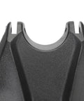 Heavy Duty Motorcycle Battery Cover And Guard Shield For Electric Dirt Bikes Built With Hella Rugged Plastic close-up view of black PP shield design.