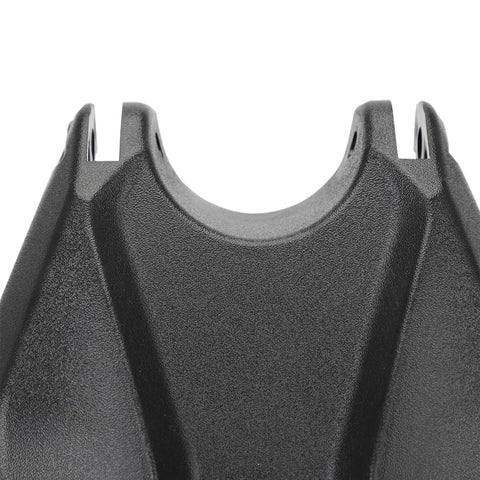 Heavy Duty Motorcycle Battery Cover And Guard Shield For Electric Dirt Bikes Built With Hella Rugged Plastic close-up view of black PP shield design.