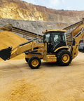 All Terrain Tractor Loader With Front End Loader And Rear Backhoe For Farming Snow Removal And Construction Projects A Rugged Workhorse Hydraulic Loader And Backhoe Combo Built To Tackle Tough Jobs in a quarry