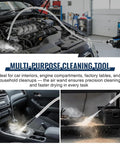 High Pressure Air Blow Gun With 39 Inch Flexible Extension Hose And Adjustable Rotating Nozzle cleaning engine and car interiors.