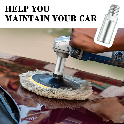 5/8-11 Thread Angle Grinder Extension Shaft For Buffering Pads And Car Polishers, Universal Grinder Attachments Amp Up Reach, Compatibility With Most Angle Grinders, Easy Install, Durable Steel Construction on car polisher