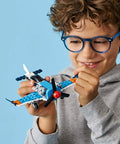 Child assembling 3 In 1 Propeller Plane Building Kit For Kids, Flying Toy Aircraft Set With 128 Pieces, Build Airplane Or Seaplane.