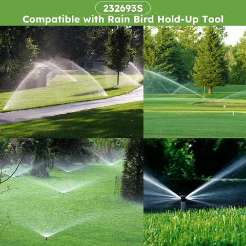 Must Have Pro Grade Hold Up Tool With Bubble Level And Rotor Adjustment Compatible With Rain Bird Sprinkler Head Series 5000 5500 7005 8005 And More 1 Pack Durable High Density Material Built For Precision in use in garden settings