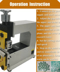 Pro Grade PCB Depaneling Machine with V Cut Separator Built for Pros, 110V 40W Electric PCB Cutter with operation instructions.