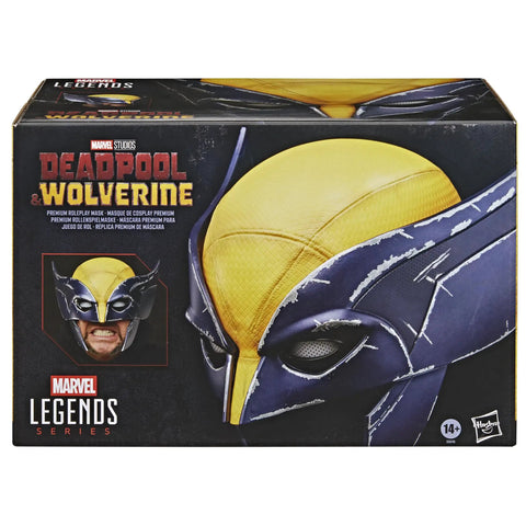 Legit Screen Accurate Wolverine Premium Roleplay Mask Featuring Authentic Movie Details And Officially Licensed Construction For Top Shelf Adult Collectibles And Zero Fuss Cosplay in packaging.