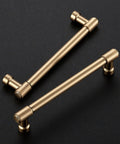 10 Pack 6 Inch Champagne Bronze Cabinet Handles Stainless Steel Modern Dresser Drawer Pulls for Kitchen Cabinets Cupboards and Doors