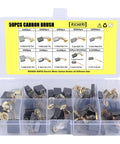 Electric Motor Carbon Brushes Set For Replacement And Repair Ten Sizes Durable Graphite Pack Of Forty Pcs For Power Tools