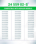Compatibility list for Fuel Pump Kit With Valve Cover And Hose Fittings For Kohler Engines CH18 models, part number 24 559 02-S.