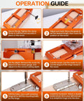 Step-by-step use of Heavy Duty Door Hinge Jig And Lock Installation Kit With Anodized Aluminum Router Template for precise hinge pockets.