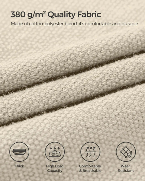 380 g/m² breathable cotton-polyester fabric for Double Hammock 98.4 X 59.1 Inches With 660 Lb Capacity Backyard Oasis Lounge
