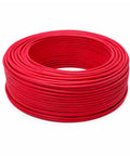 Heavy Duty Ev Charging Cable 32 Ft 2 Awg High Voltage Xlpe Insulated EVSE Charge Cord For 1500 Vdc in a coiled red spool.