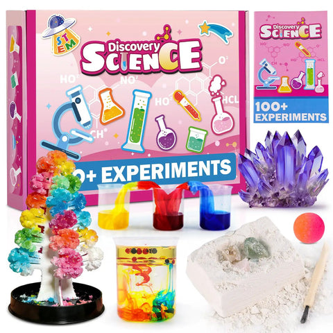 Girls Science Kit For Kids Ages 4 8 6 8 8 10 With 100 Plus Fun Educational Experiments, Hands On STEM Projects And Science Toys
