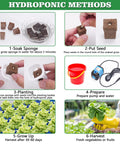 Hydroponics Growing System Kit With 108 Plant Sites For Vegetables Flowers Fruits And Herbs, tutorial steps 1-6 visual guide