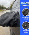 Tough As Nails Ev Charger Cover With Heavy Duty Magnets Shutting Down Rain Snow And UV Rays To Keep Your Electric Plug Sealed