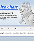 Grippy Cut Resistant Gloves ANSI A6 A7, 12 Pairs Touchscreen Ready Work Gloves size chart for men and women.
