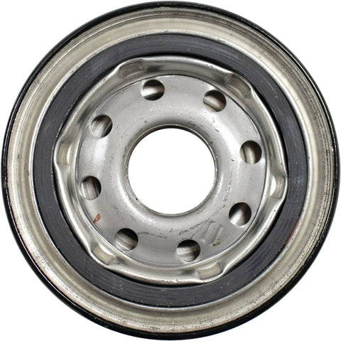 Top view of Hydraulic Oil Filter 120-166 Replacement OEM-Grade For John Deere Tractors, showing the filter's metal casing and holes.