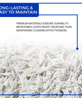 Close-up of Top Shelf 24 Inch Cotton Dust Mop Kit showing durable microfiber loops for effective cleaning.
