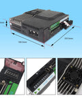 Beefed-Up 600W AC Servo Motor Kit Without Brake For CNC Machines, 220V 3.5A 3000rpm Encoder RS485 Controller close-up views.