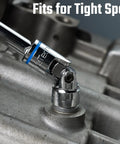 Three Eighth Inch Drive Universal Joint Socket Set used in engine bay for tight spots