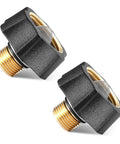 Brass and Anodized Aluminum Pressure Washer Water Inlet Fitting 3/8 NPT Male To 3/4 GHT Female Adapter Two Pack with filter