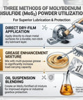 Three methods of using Pro Grade MoS2 Powder 100g 99 Percent Pure Molybdenum Disulfide Ultrafine 1.3 Micron Dry Lubricant