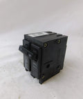 Two-Pole 120 to 240V 90A Plug-In Circuit Breaker for Home Panel BR290, Thermal Magnetic, angled view on white background.