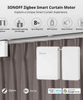No Sweat Install Zigbee Smart Curtain Motor And Heavy Duty Electric Curtain Driver for smooth automation with Alexa and Google Assistant.