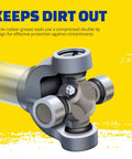 Greaseable Premium Universal Joint For Classic Oldsmobile 98 88 Starfire And Fiesta Models From 1957 To 1963 with nitrile seals.