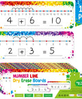 Number Line Dry Erase Boards Set With Double Sided Writable 0 To 10 On One Side And 0 To 20 On The Other Side Kid Friendly