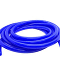 Heavy Duty Silicone Vacuum Hose 1/4 Inch ID, 10 Foot Roll, High Temperature Up To 500F, 60 PSI Max Pressure, blue coiled tubing