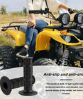2 Pcs Universal Seven Eighths Inch Motorcycle Grips Soft Rubber Hand Grips For ATV Dirt Bike Polaris with non-slip texture