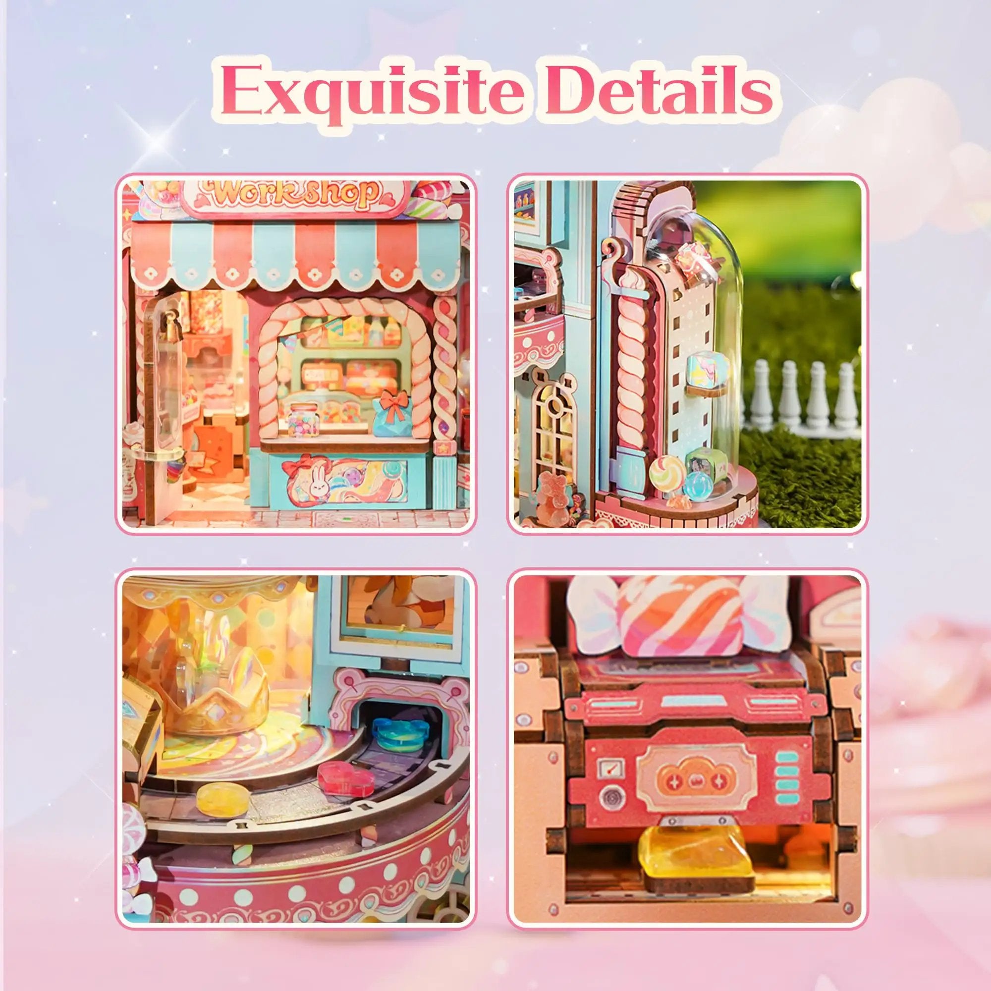 Candy Workshop 3D Wooden Puzzle Kit for Adults Fun! ✓