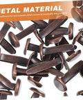 Fifty Piece Double Foot Spikes Metal Brads For Scrapbooking And DIY Crafts Durable Paper Fasteners