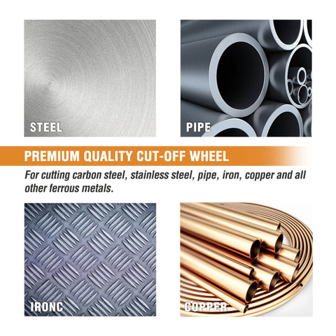 WORKPRO 20-pack cut-off wheels for metal and stainless steel, 4-1/2 x 7/8 in thin discs for angle grinders