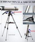 102mm Aperture Astronomy Telescope With 900mm Focal Length Dual Slow Motion Rods For Ultra Smooth Tracking High Powered Telescope