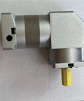 Heavy Duty Slick 90mm Planetary Speed Reducer Gearbox With 40 To 1 Ratio side view showing precision engineering for Nema34 motors.