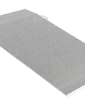 Heavy Duty Aluminum Dock Plate 36 By 60 Inches 3000 Lb Capacity Truck Loading Ramp angled view, showing textured surface and side support.