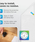 Clear Non Slip Stair Treads For Wooden Steps Indoor With Roller 15 PCS Pre Cut Peel And Stick Anti Slip Strips installation instructions